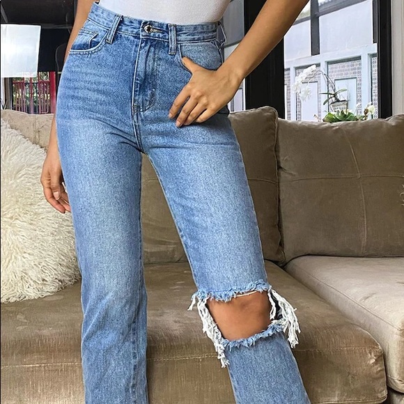 PrettyLittleThing Denim - Pretty little thing straight leg jeans